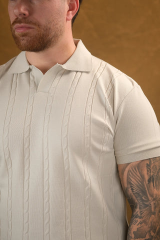 Polo Collar Knit Men's T-Shirt | Regular Fit