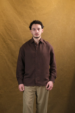 Self-Striped Fine-Woven Men's Shirt | Regular Fit