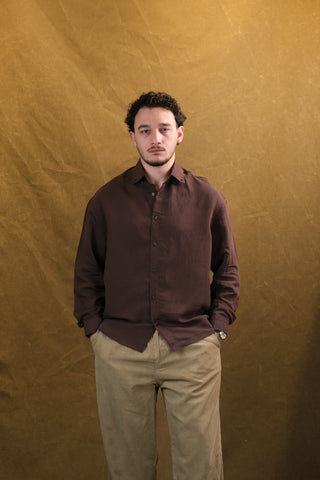 Self-Striped Fine-Woven Men's Shirt | Regular Fit