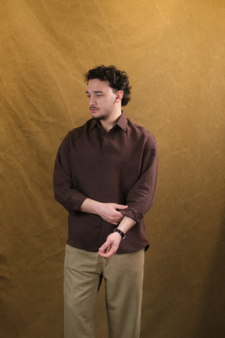 Self-Striped Fine-Woven Men's Shirt | Regular Fit