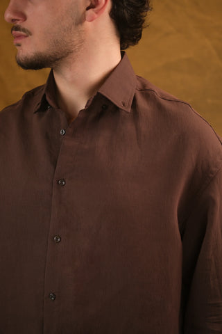 Self-Striped Fine-Woven Men's Shirt | Regular Fit