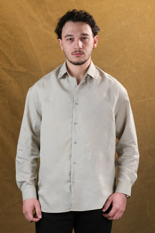 Self-Striped Fine-Woven Men's Shirt | Regular Fit