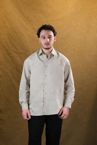 Self-Striped Fine-Woven Men's Shirt | Regular Fit