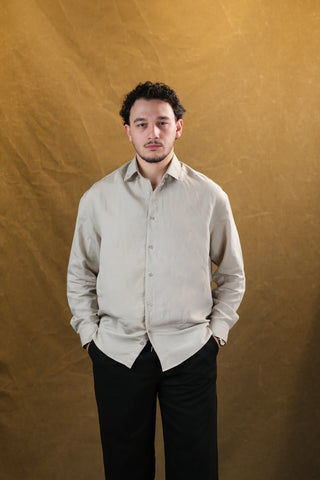 Self-Striped Fine-Woven Men's Shirt | Regular Fit
