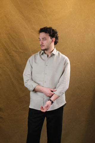 Self-Striped Fine-Woven Men's Shirt | Regular Fit