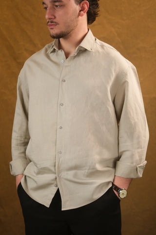 Self-Striped Fine-Woven Men's Shirt | Regular Fit