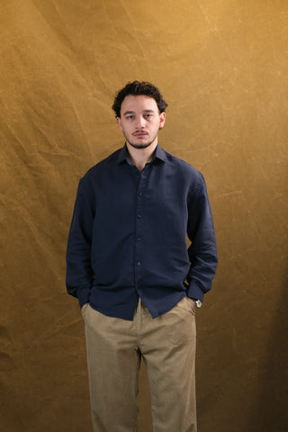 Self-Striped Fine-Woven Men's Shirt | Regular Fit