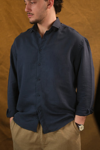 Self-Striped Fine-Woven Men's Shirt | Regular Fit