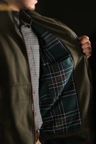 Semender Fully Lined Zip-Up Fleece Vest with Stand Collar