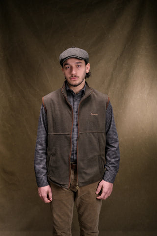 Semender Fully Lined Zip-Up Fleece Vest with Stand Collar