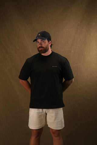 Semender Script Embroidered Oversize T-Shirt