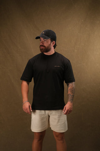 Semender Script Embroidered Oversize T-Shirt