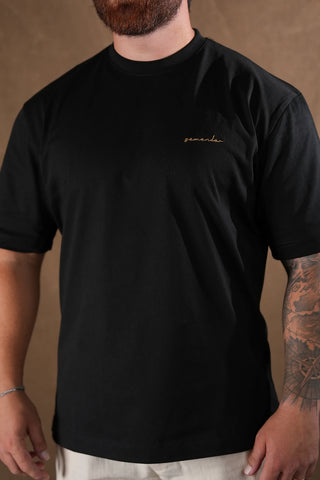 Semender Script Embroidered Oversize T-Shirt