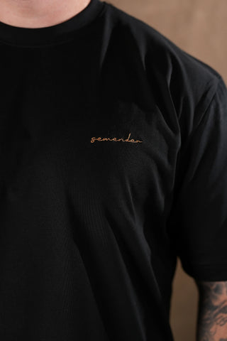 Semender Script Embroidered Oversize T-Shirt
