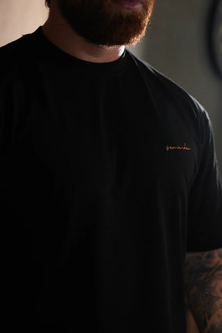 Semender Script Embroidered Oversize T-Shirt