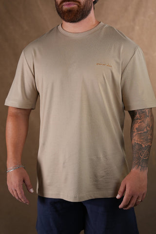 Semender Script Embroidered Oversize T-Shirt