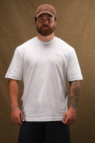 Semender Script Embroidered Oversize T-Shirt