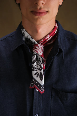 Silk-Look Satin Scarf Bandana | 24" x 24"