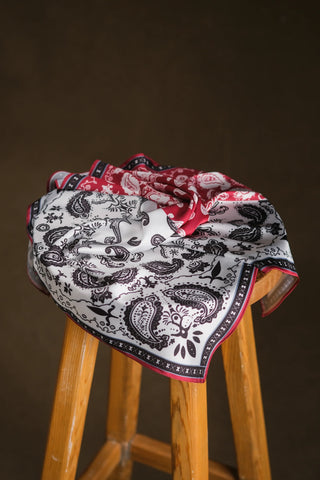 Silk-Look Satin Scarf Bandana | 24" x 24"