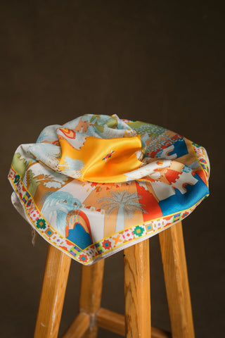 Silk-Look Satin Scarf Bandana | 24" x 24"