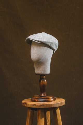 Striped Flat Cap