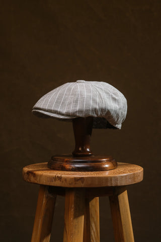 Striped Flat Cap