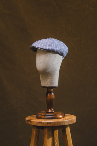 Striped Flat Cap