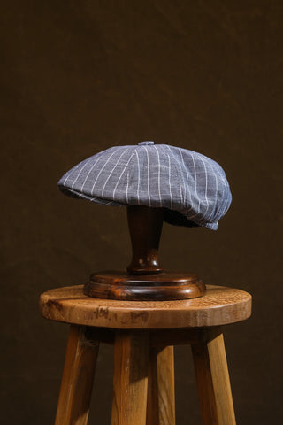 Striped Flat Cap