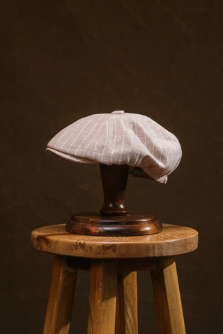 Striped Flat Cap