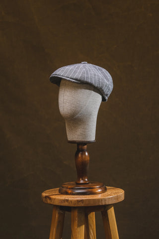 Striped Flat Cap