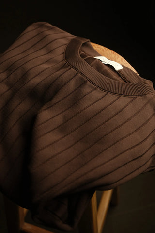 Striped Knit Men's T-Shirt | Crew Neck