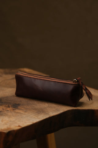 Zippered Leather Pencase