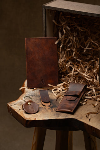 Notebook, Pencase, Bookmark & Keychain Gift Set