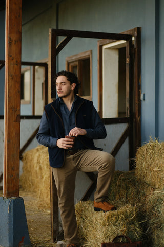 Semender Fully Lined Zip-Up Fleece Vest with Stand Collar