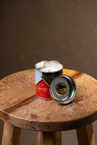 Scented Paraffin-Free Soy Candle with Farmhouse Design