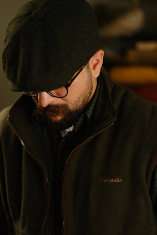 Semender Fully Lined Zip-Up Fleece Vest with Stand Collar