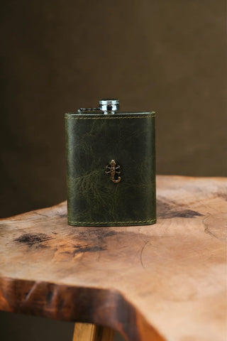 Enamel Mug, Flask, Coaster & Keychain Gift Set