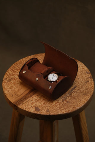 Trousse à montres en cuir | Double