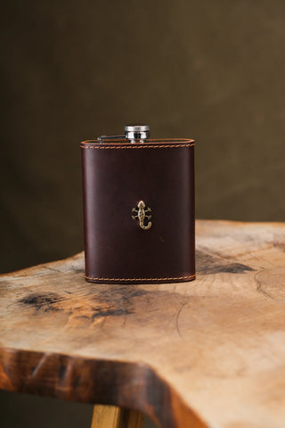 Flask, Lighter & Keychain Gift Set