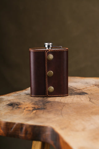 Flask, Lighter & Keychain Gift Set