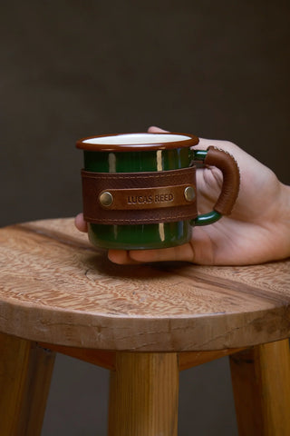 Enamel Mug, Wallet & Keychain Gift Set
