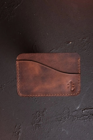 Neva: Minimal & Stylish Genuine Coffee Leather Unisex Wallet Photo 2