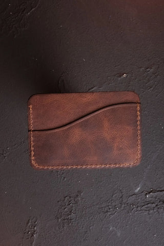 Neva: Minimal & Stylish Genuine Coffee Leather Unisex Wallet Photo 3