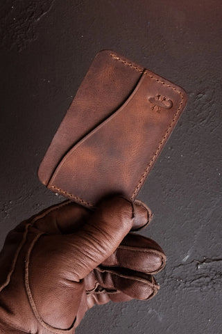 Neva: Minimal & Stylish Genuine Coffee Leather Unisex Wallet Photo 1