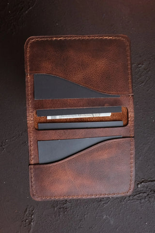 Pera: Stylish & Practical Genuine Coffee Leather Wallet Photo 2