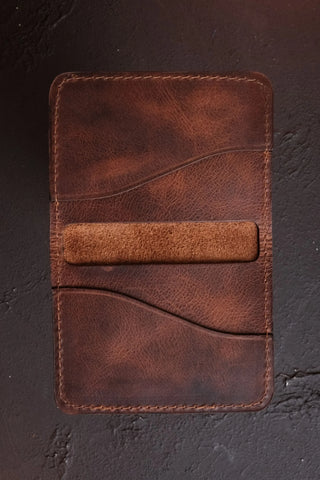 Pera: Stylish & Practical Genuine Coffee Leather Wallet Photo 4