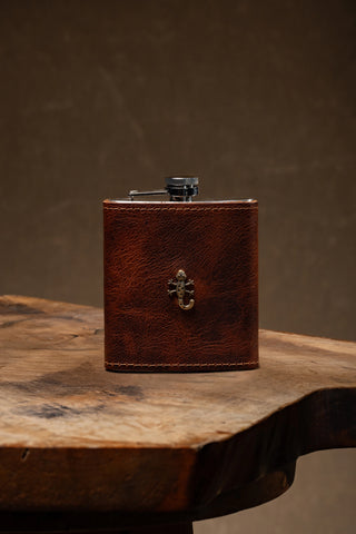 Leather Wrapped Flask