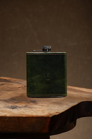 Leather Wrapped Flask