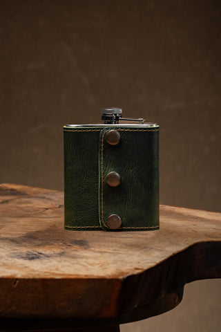 Leather Wrapped Flask
