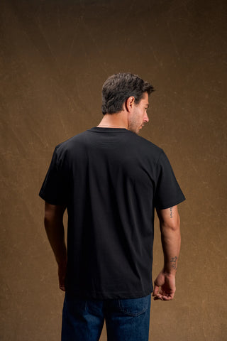 Duck Embroidered Black T-Shirt